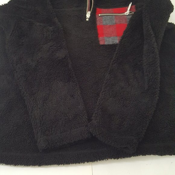 Women's NATURAL REFECTION Hoodies & Sweatshirts Size S Black / Red - Picture 8 of 8